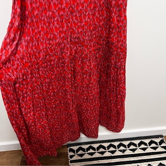 JOIE Sleeveless Tiered Cotton Maxi Dress In Tea Rose Size Small - Picture 7 of 11